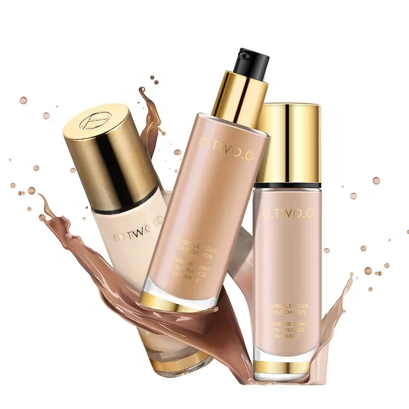 O.TWO.O Atacado Base Líquida para Base de Rosto Maquiagem Corretor Facial À Prova D 'Água Hidratante Corretivo Facial Cosméticos 8 Cores