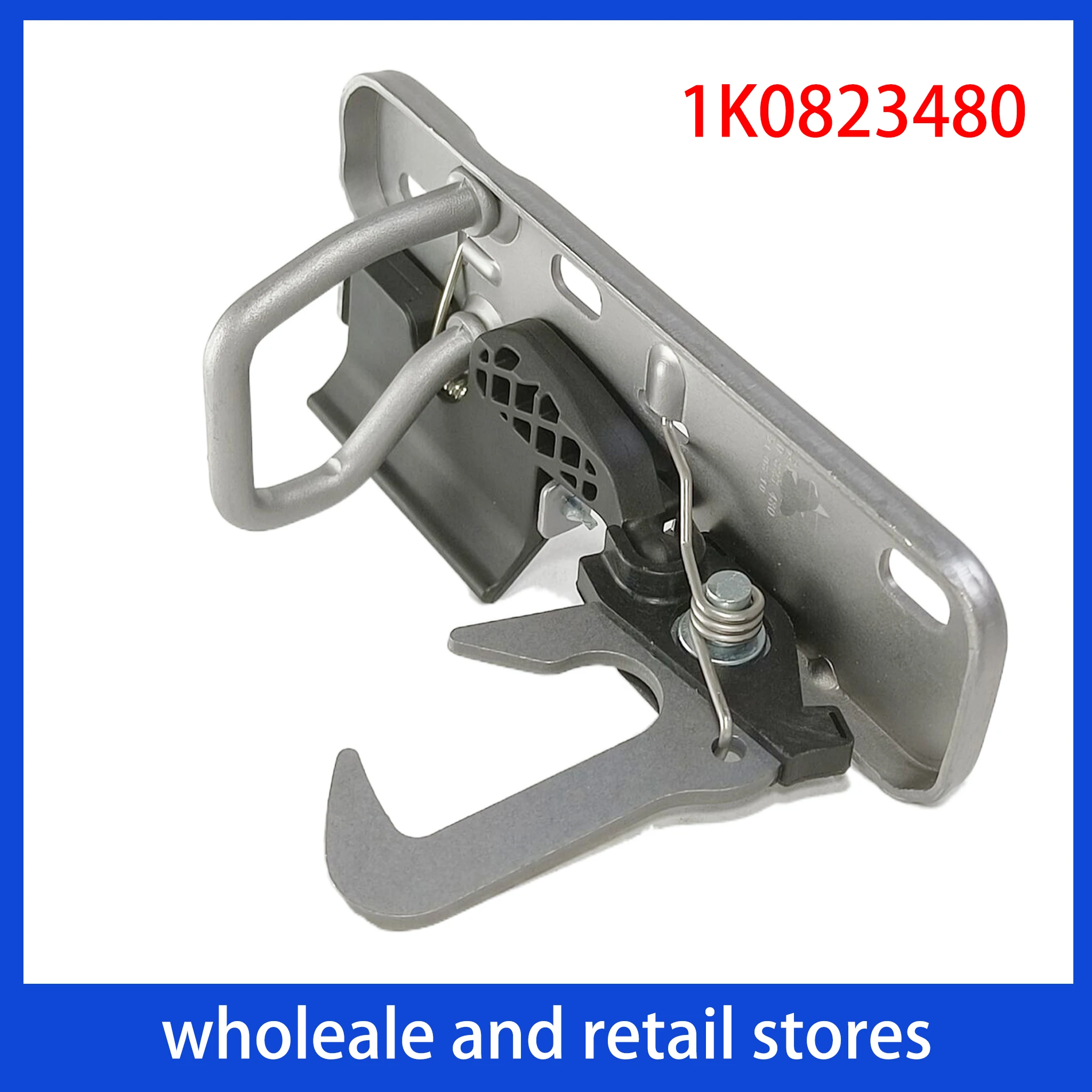 Hood Lock 1K0823480 Compatible with Volkswagen Golf GTI 2006-2009 Jetta 2005-2010 And Tiguan 2008-2018 - Automotive Part