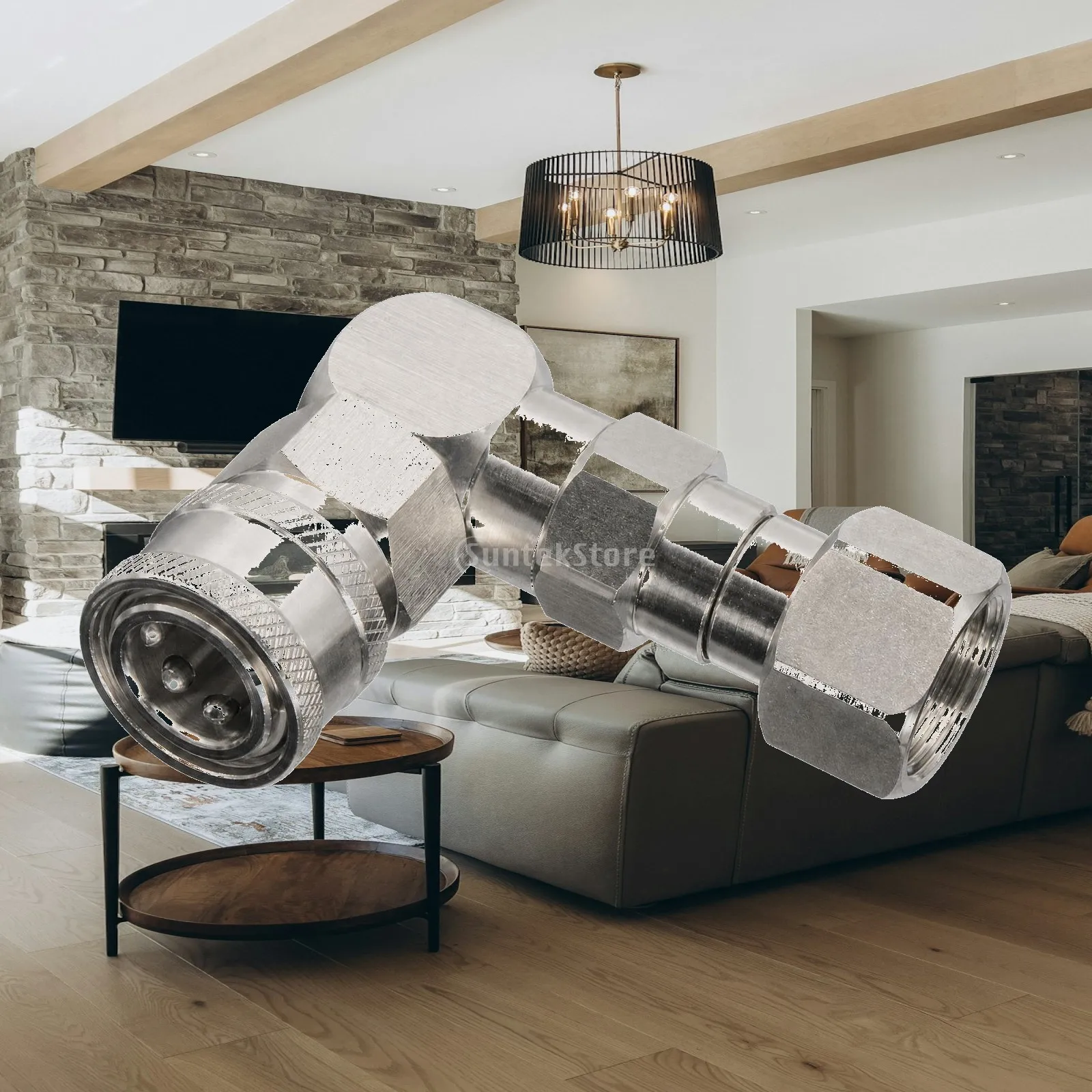 Anti-Tangle Rotating Elbow Fitting Easy to Install 90-Degree Swivel Fitting Quick-Connect Swivel Elbow Kink Protector Universal