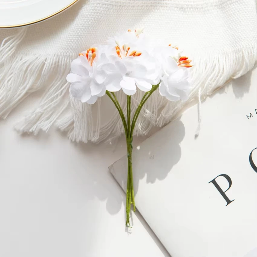 

1/4PCS Artificial Flowers Silk Carnation Bouquet Christmas Decorations Home Room Wedding Decorative Diy Box Wreath Garden Autumn