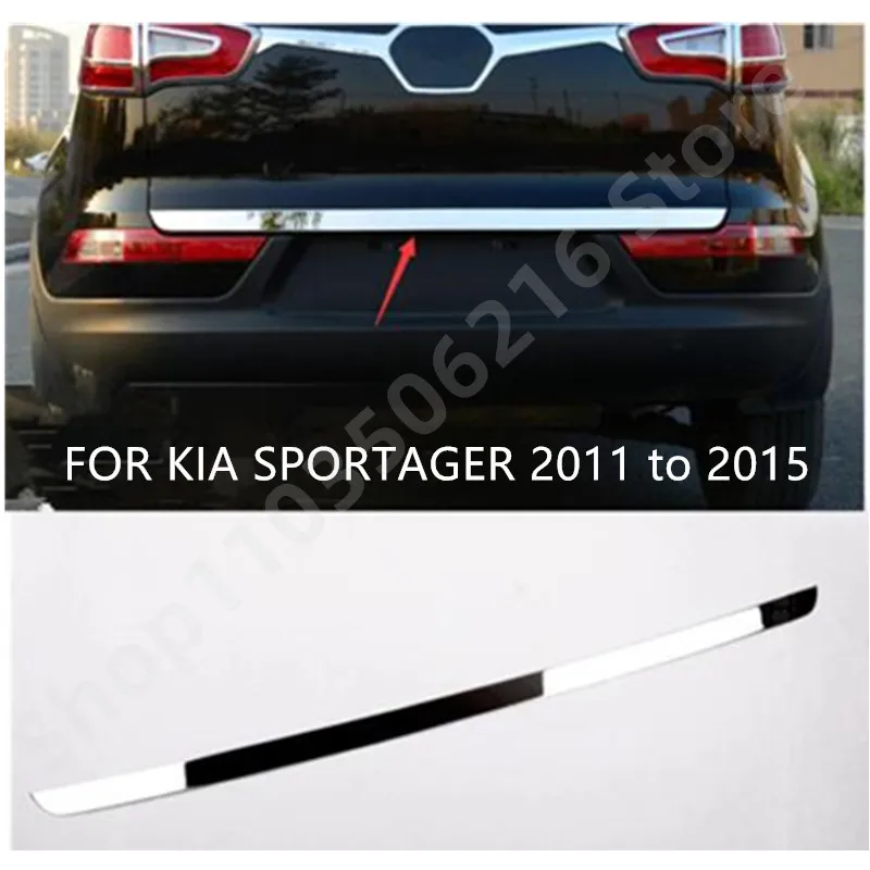 FOR KIA SPORTAGER 2011 to 2015 accessories made of high quality stainless steel trunk Sportager trunk lid trim decorati