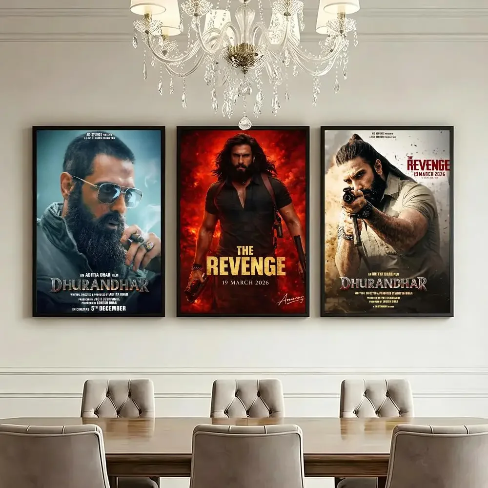 Comic Dhurandhar The Revenge Poster HD Poster High End Luxury Home Decor For Living Room Bedroom Corridor And Gift Giving