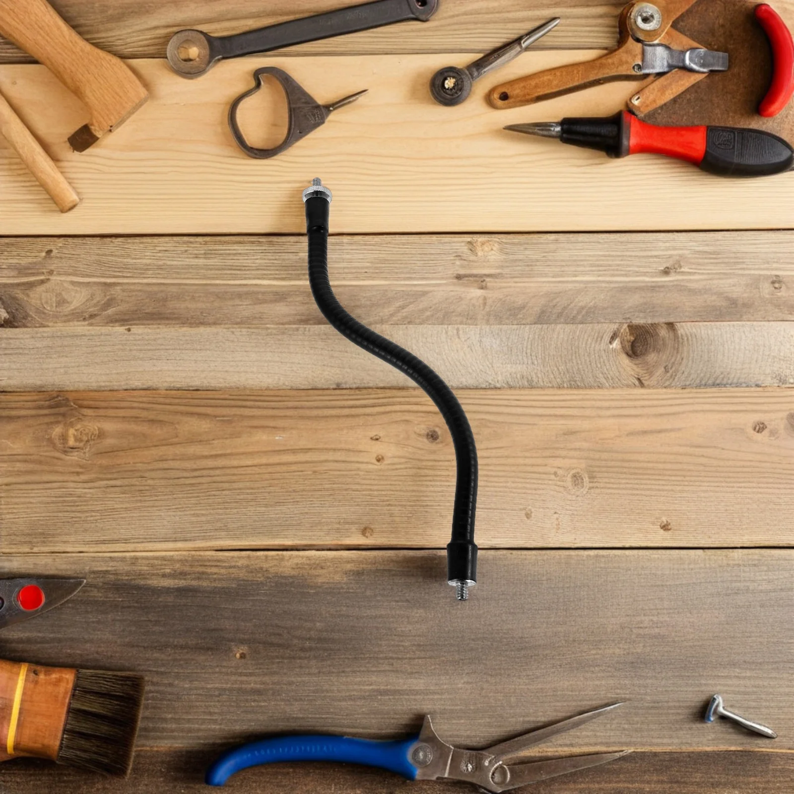 Metal Microphone Gooseneck Extension Rod 360° Adjustable Bendable Mic Holder For Live Streaming Studio Recording M5 To 1/4