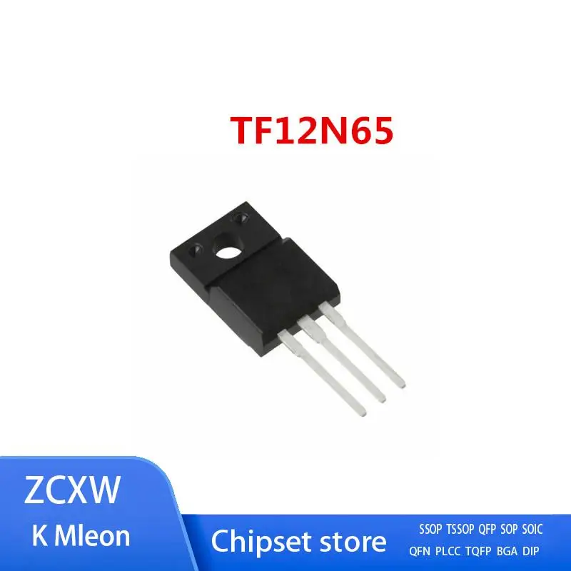 

10PCS/LOT JCS12N65FT WWF12N65 TF12N65 SVF12N65F TO-220F 12A 650V MOSFET