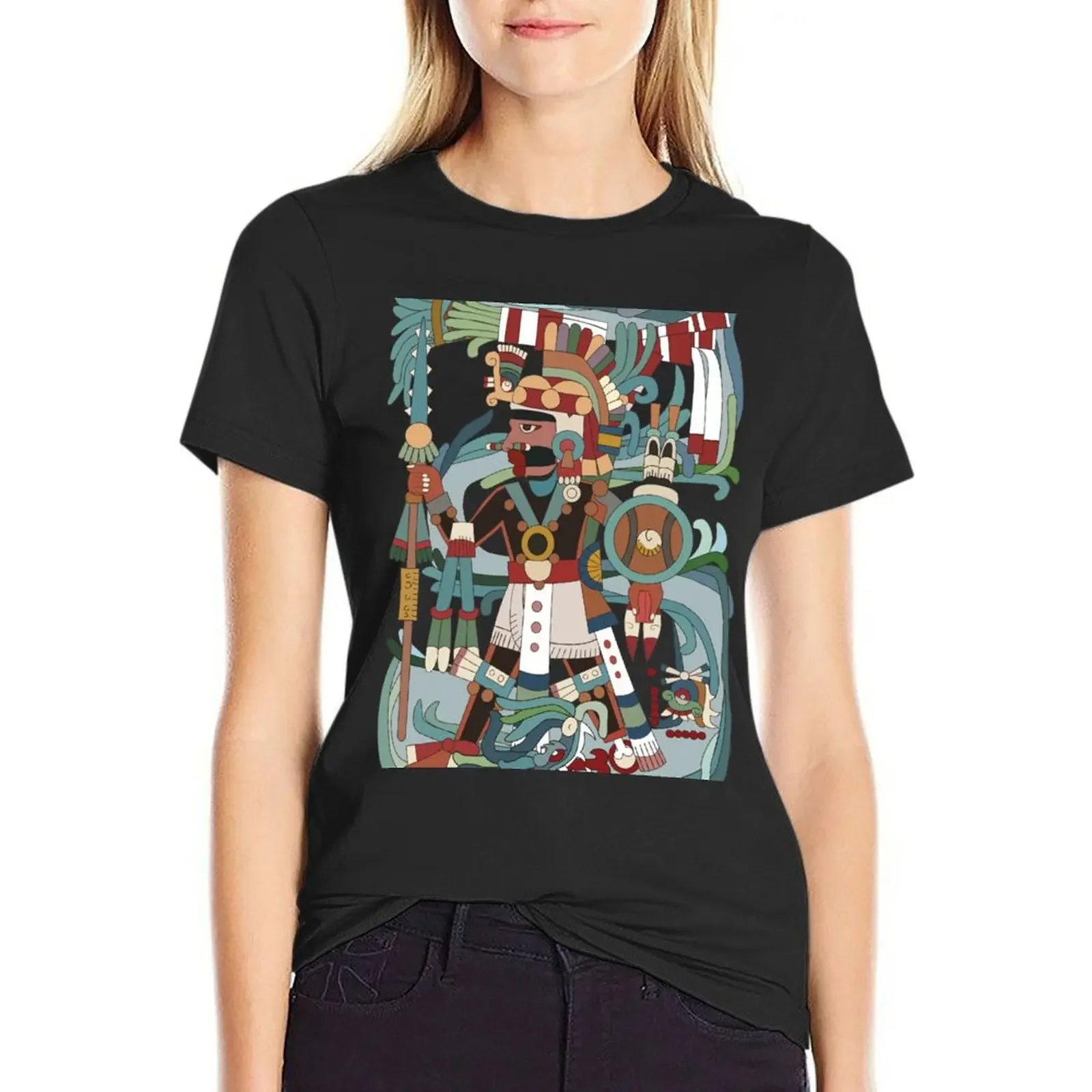 

Tezcatlipoca I T-Shirt plain blacks vintage clothes aesthetic clothes Womens clothing