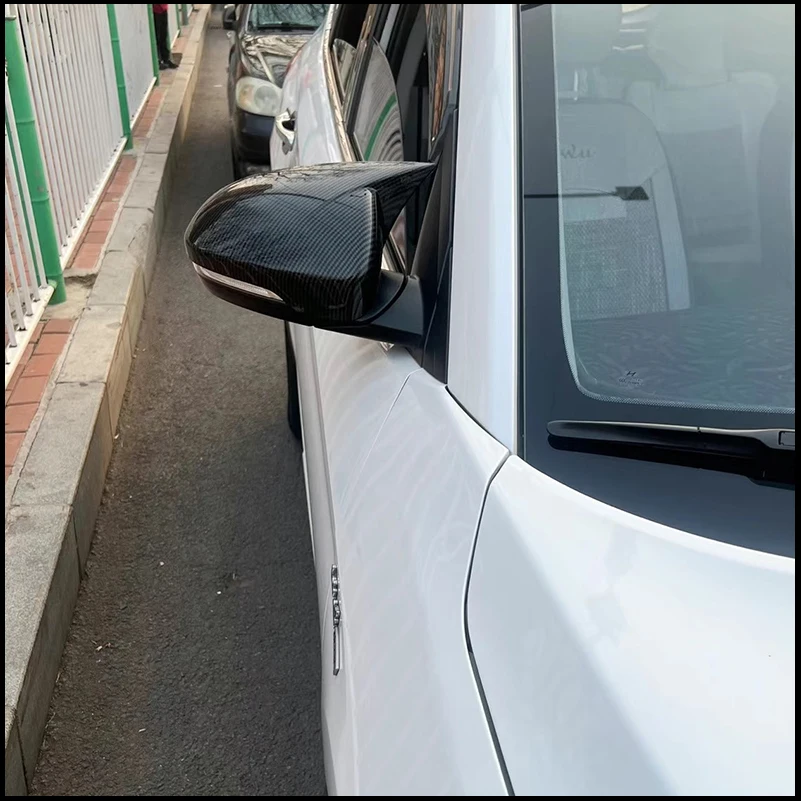 

Car Styling For Hyundai Tucson 2015-2019 Rearview Mirror Cover Shell Housing Car Styling Accessory with OX Horn Trim Auto Parts