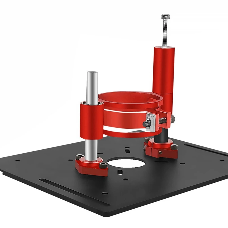 Aluminum Router Table Insert Plate Precision Router Lift Set - Wood Router Lifting Base For Workingbenches Tool