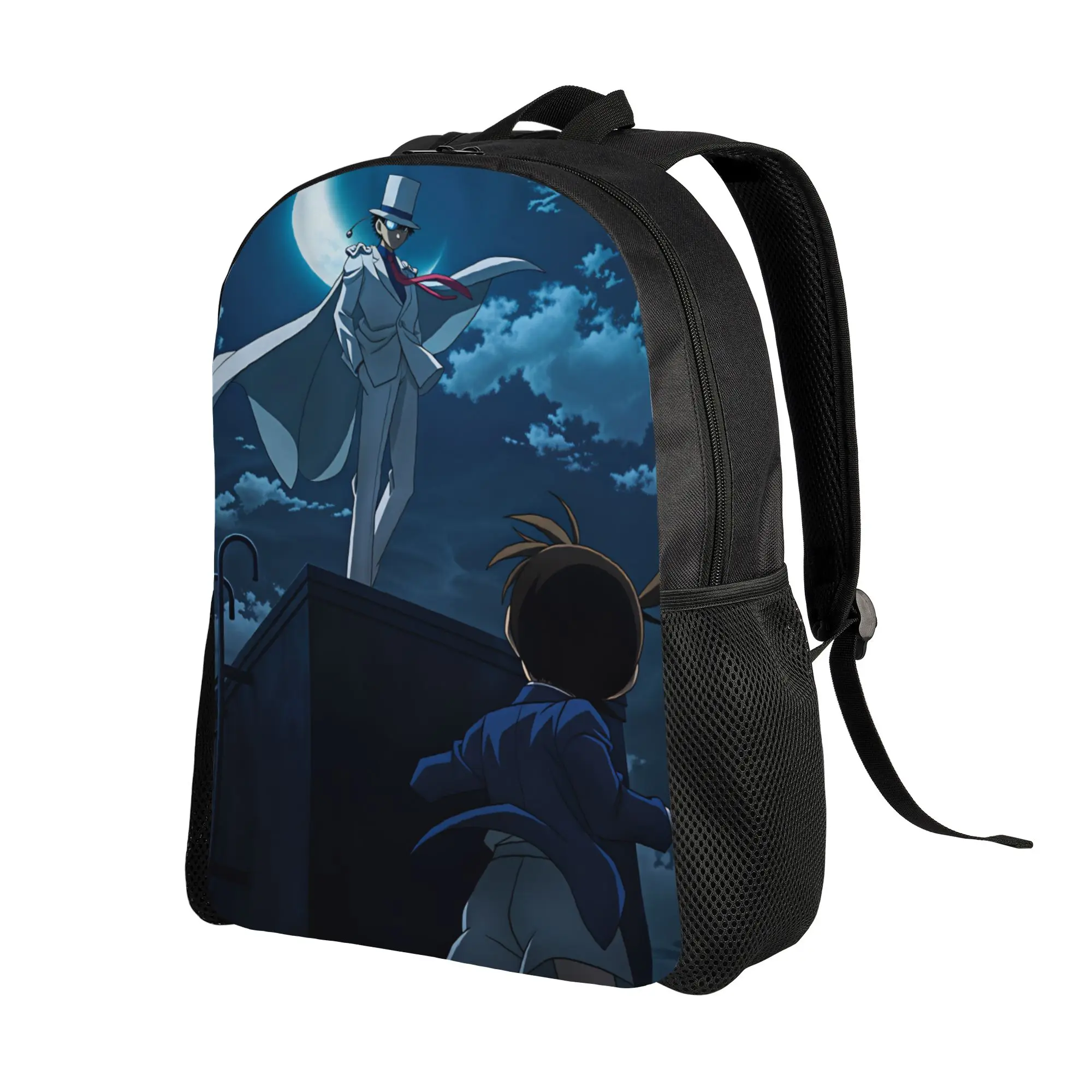 Detectives Conans Backpack Student  Lightweight Backpacks Polyester Elegant High School Bags Travel Design Rucksack