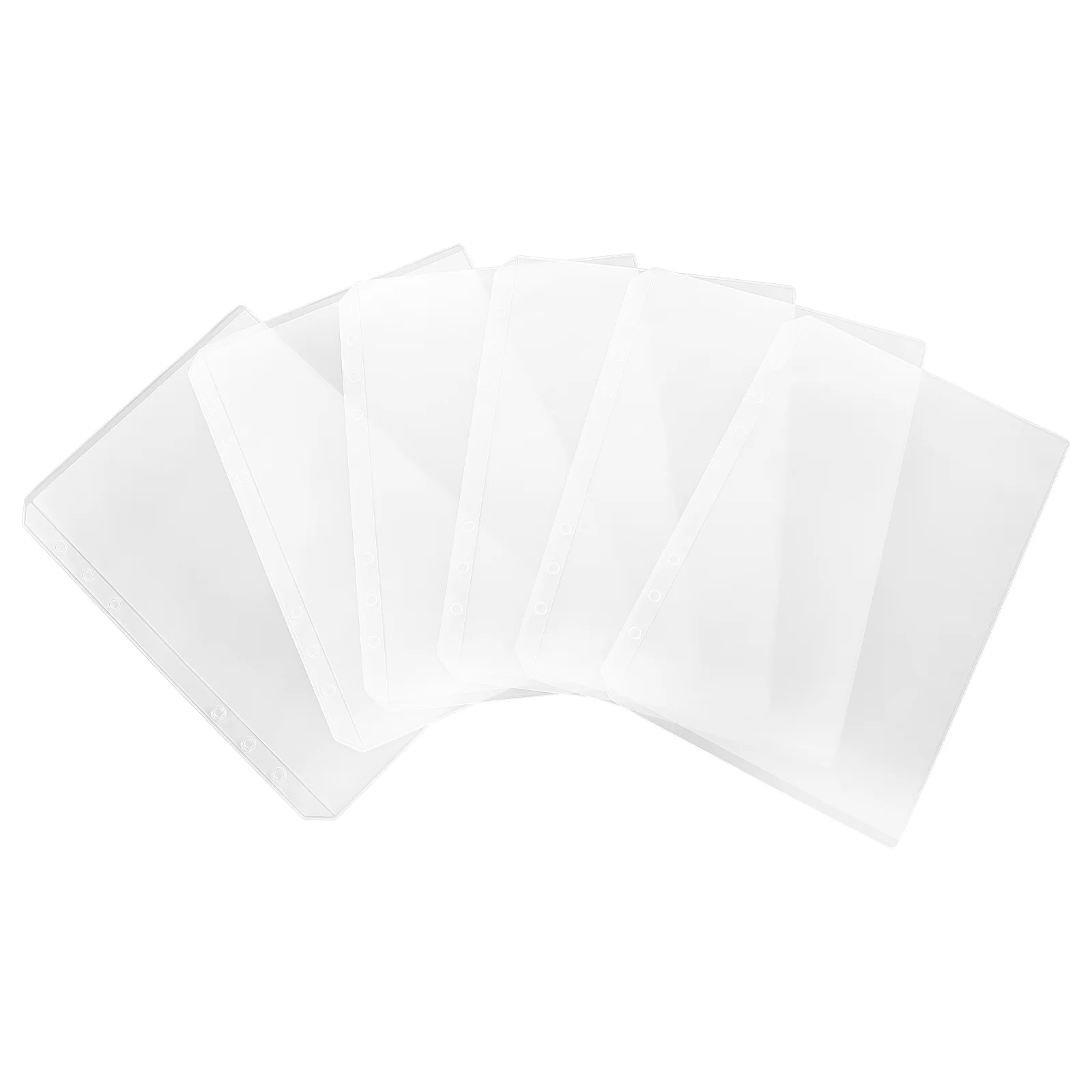 10 Pcs Storage Bag Clear Binder Pouch Loose-leaf Pockets Pouches Zipper Notebook