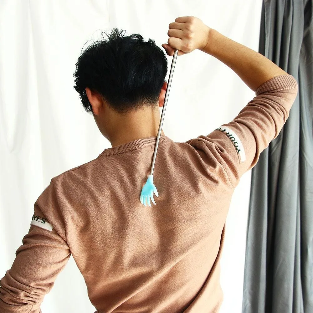 

New Extendable Back Scratcher Telescoping Adjustable Massage Stick Stainless Steel Scratching Backscratcher Home