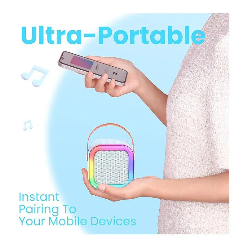 Mini Bluetooth Karaokemachine Draagbaar Gemakkelijk mee te nemen Interactief Educatief Veilig Multifunctioneel Voor kinderen