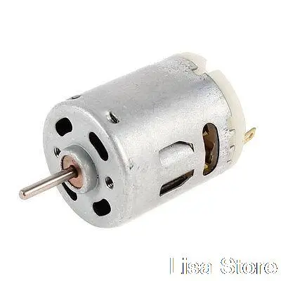 5000RPM Rotary Speed Cylinder Shape 2x12mm Axle Electric Micro DC Motor 12V 50mA