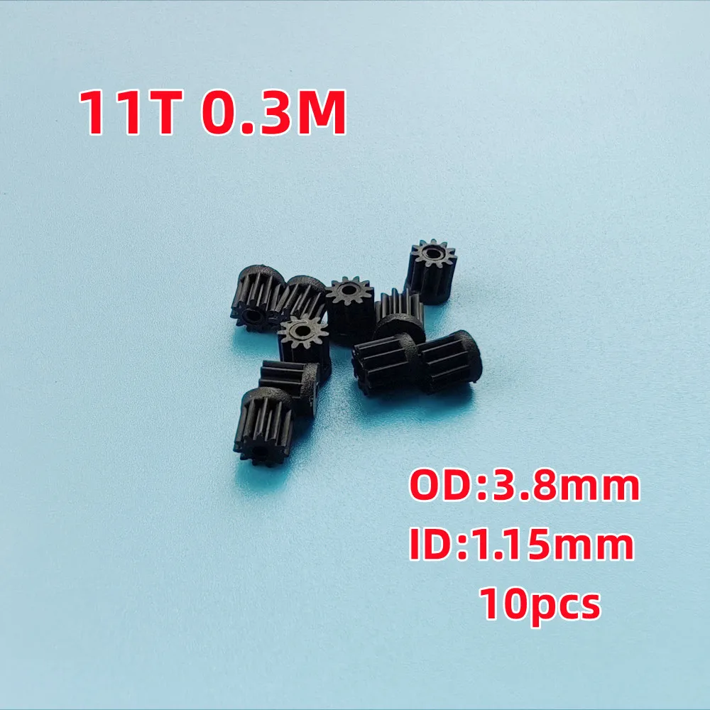 Plastic Motor Gears 6T 7T 8T 9T 10T 11T 12T 13T 0.8mm 1.0mm 1.2mm Hole For R/C Helicopter Quadcopter Drone Airplane Spare Parts