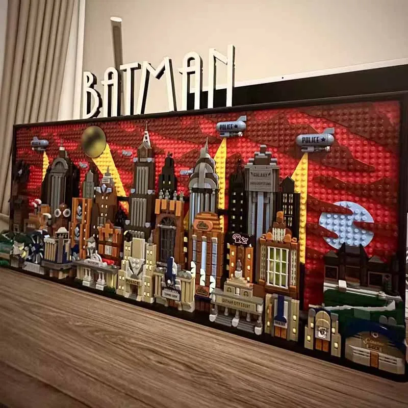 

4210PCS NEW The Anime Series Bat City Building Skyline Built Model Bricks Sets Birthday Christmas Gifts Home Decoration