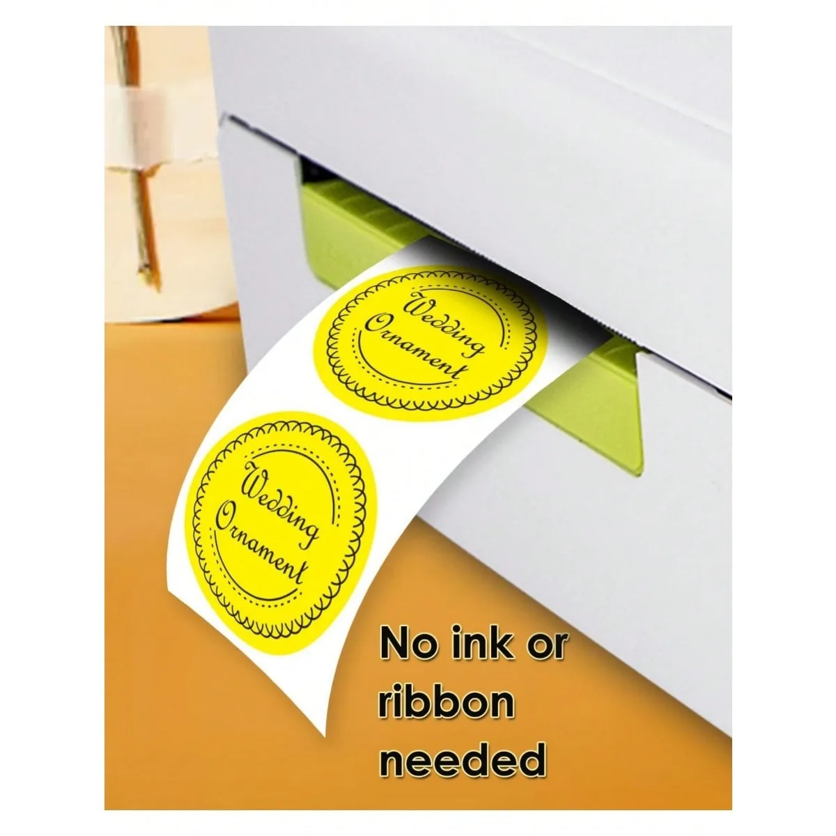 2 Inch Ronde Cirkel Thermische Stickeretiketten Zelfklevende Directe Thermische Multifunctionele Rol Thermische Stickers-600 Labels/1 Rol