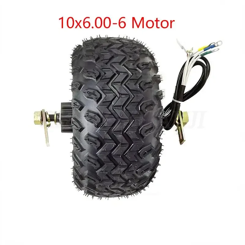 48V Motor 1000W 10X6.00-6 For Citycoco Electric Scooter hub motor Wheel Thickened Anti-skid Tubeless Tire Accessory Set