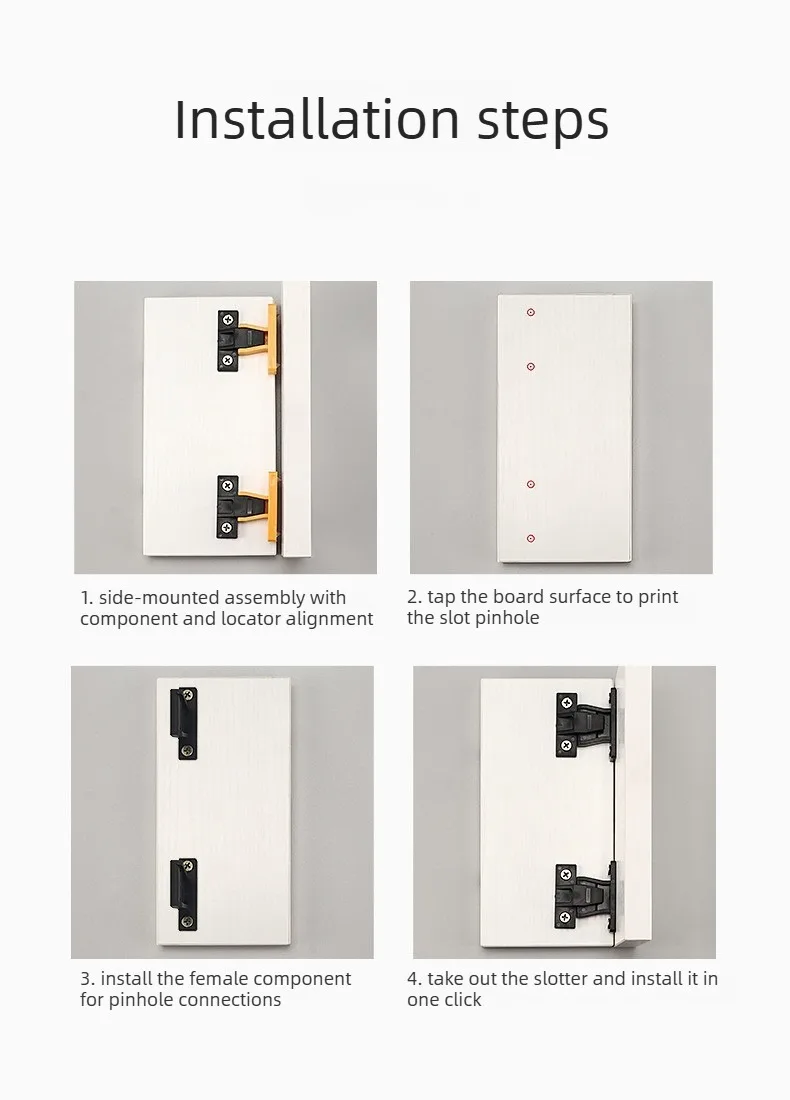 30 Stück Push-In-Fittings, Press-Fit-Panel-Clips, Küchensockel-Befestigungen, Kunststoff-Verbindungsbeschläge, Hardware – Detail 11