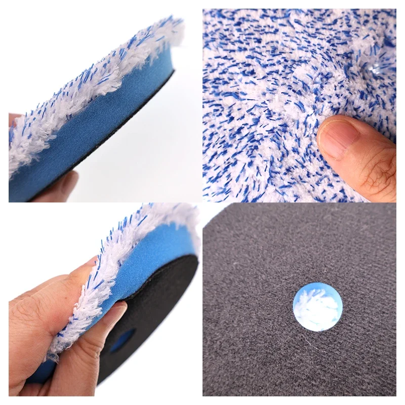 Discos de Corte de Microfibra de 5 Polegadas (125MM) - 2 Peças com Fixação por Gancho e Laço para Polimento e Lixamento Automotivo