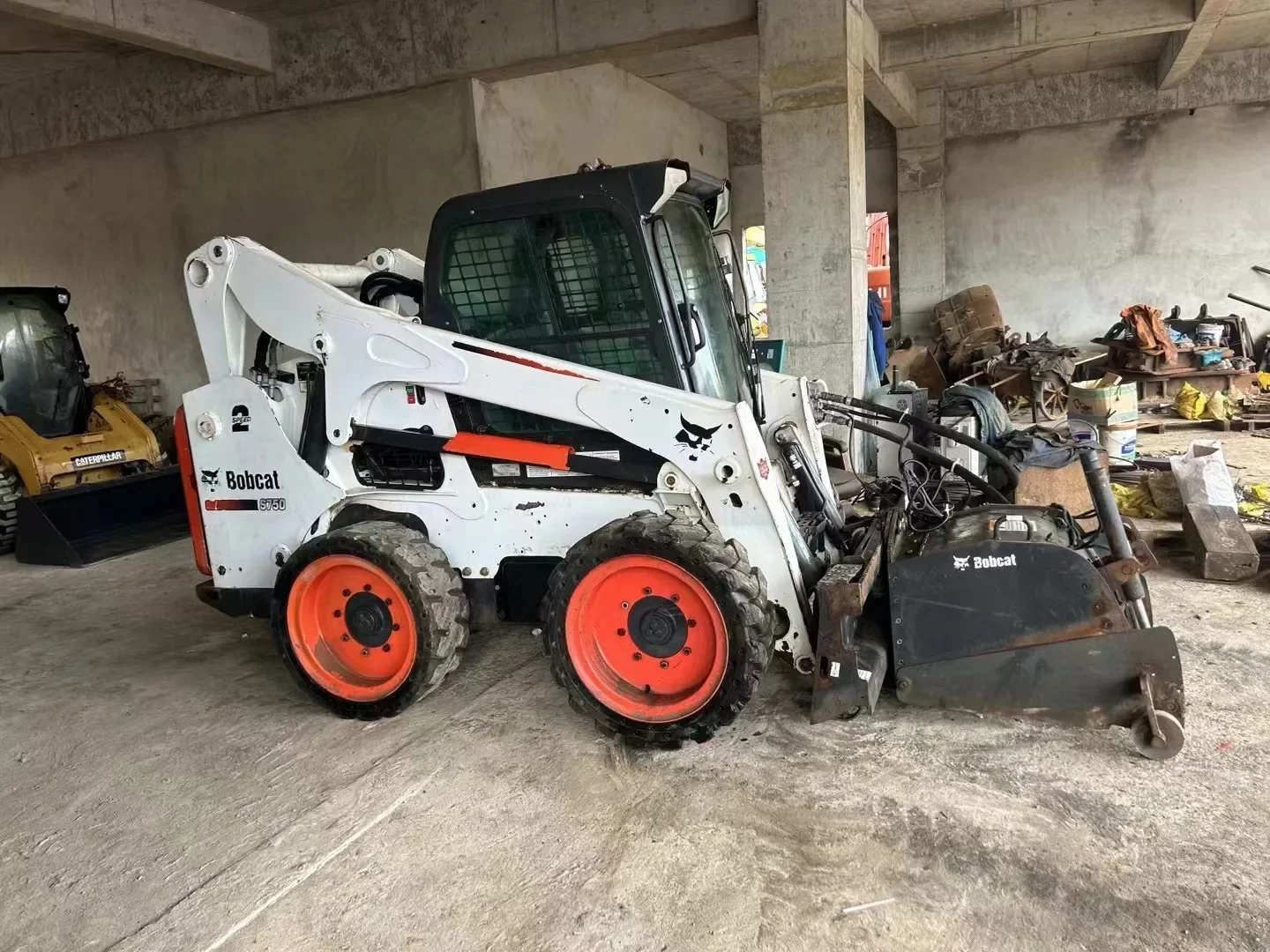 FOR excellent condition Bobcat Used Skid Steer S750 Front Loader Bobcat Skid Steer Mini Skid Loaders For Sale and cheap price