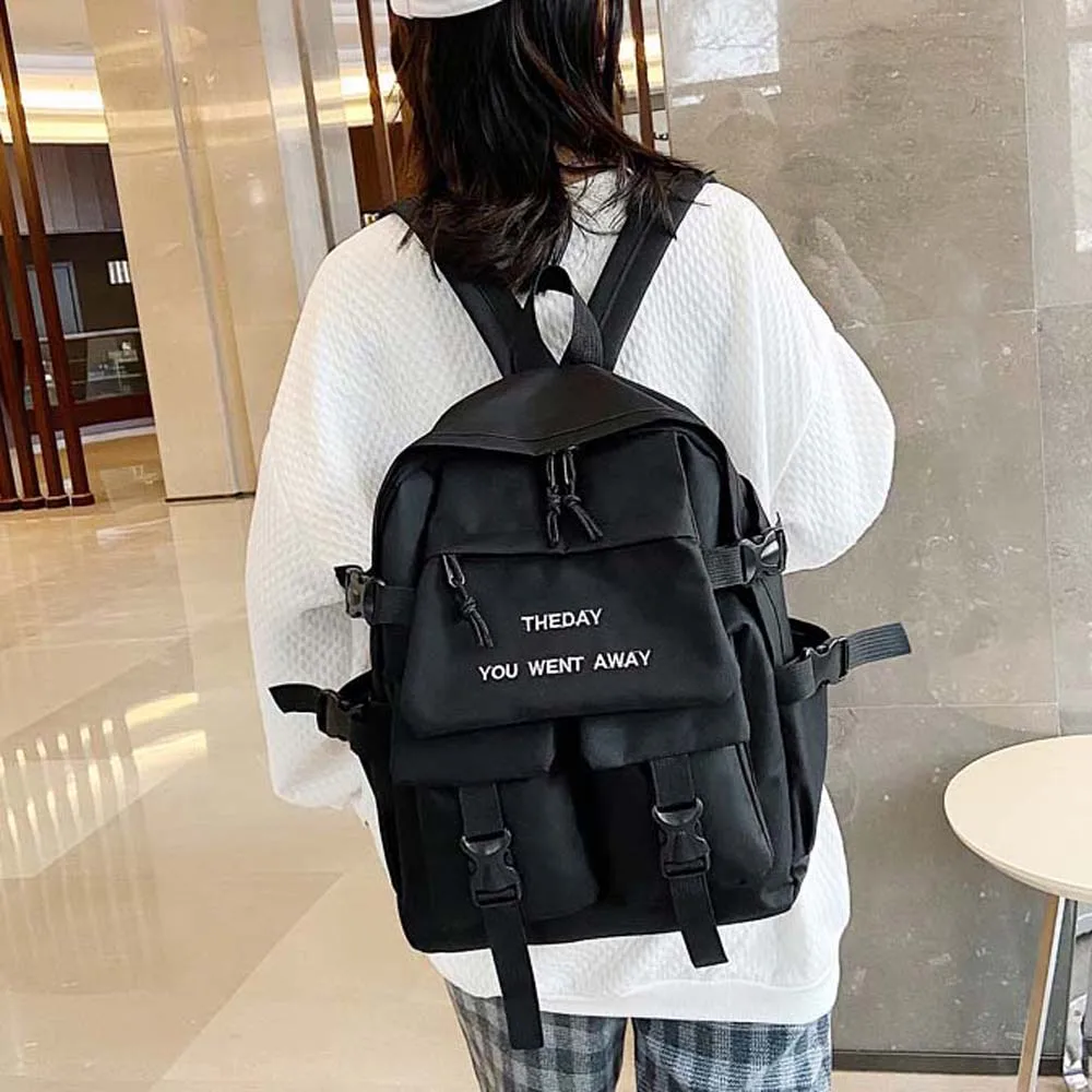 

A Load of Multi-pocket Color Schoolbag Storage Bag Insert Buckle Computer Backpack Outdoor Backpack Knapsack Large Capacity