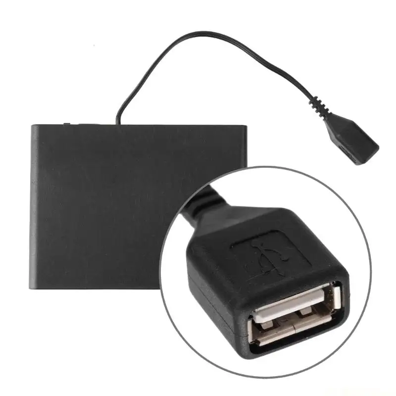 E56B 2/3/4/6/8 Slot AA Battery Case Box USB Battery Box with Switches for Led Light