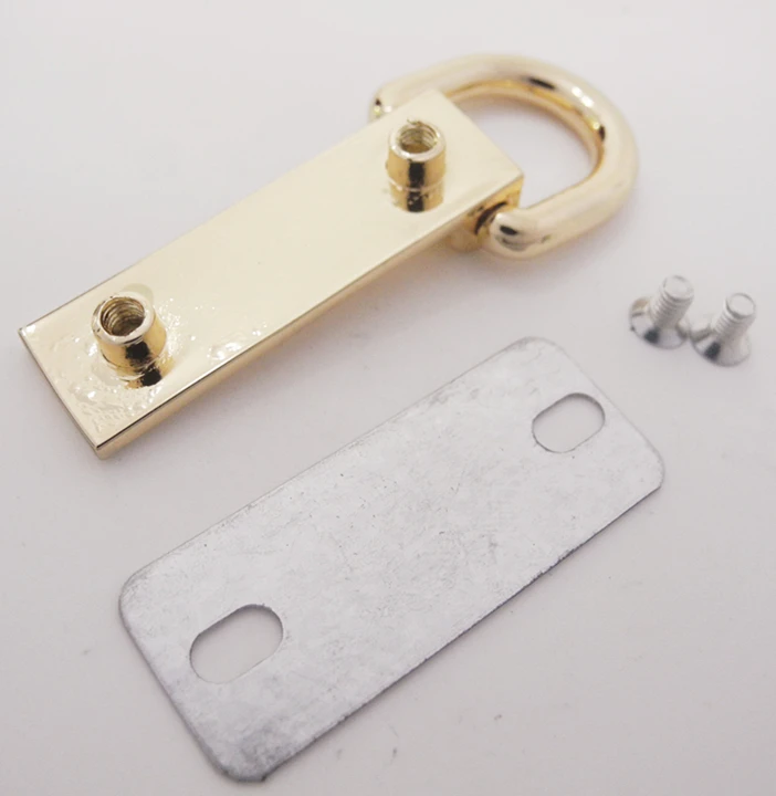 1pc Gold Metal Bridge,Metal Loop,Metal Bar,Leather Clip, Leather Hardware, Metal Hardware Inner 1/2inch CC-018