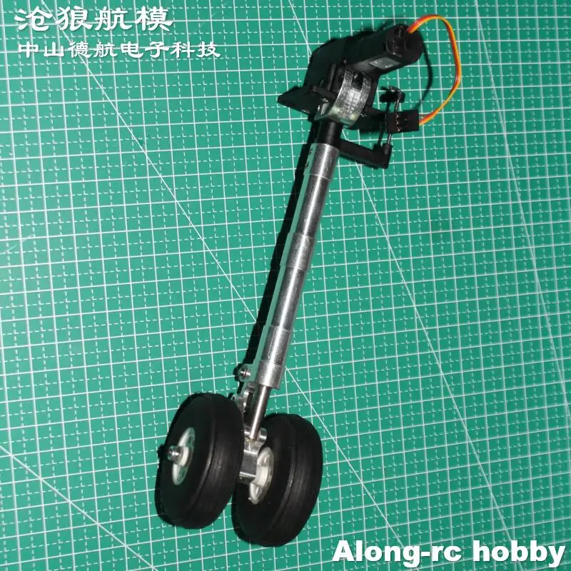 

Высота 135 --205 мм, выдвижное шасси на коленях с 2,0-дюймовым колесом из полиуретана, червячная амортизация для радиоуправляемых моделей объемом 6 кг, часть самолета