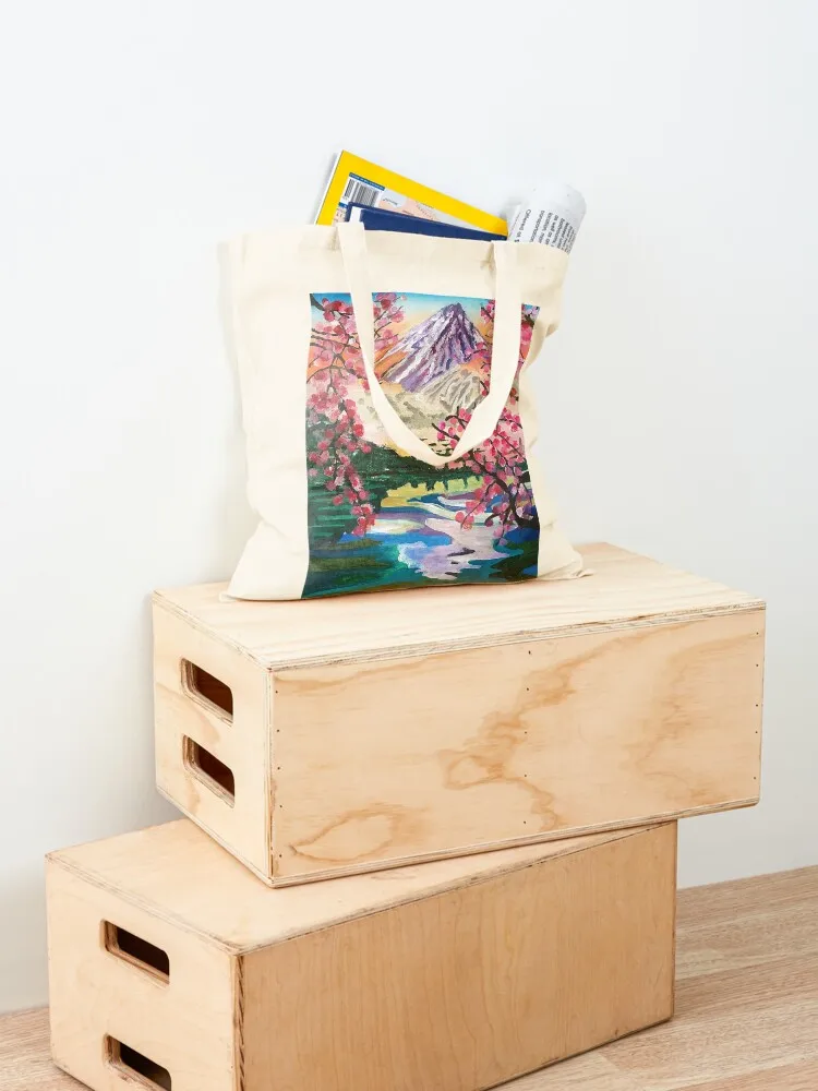 Serene Mountain Landscape Tote Bag women bag ecological bags the tote bag female