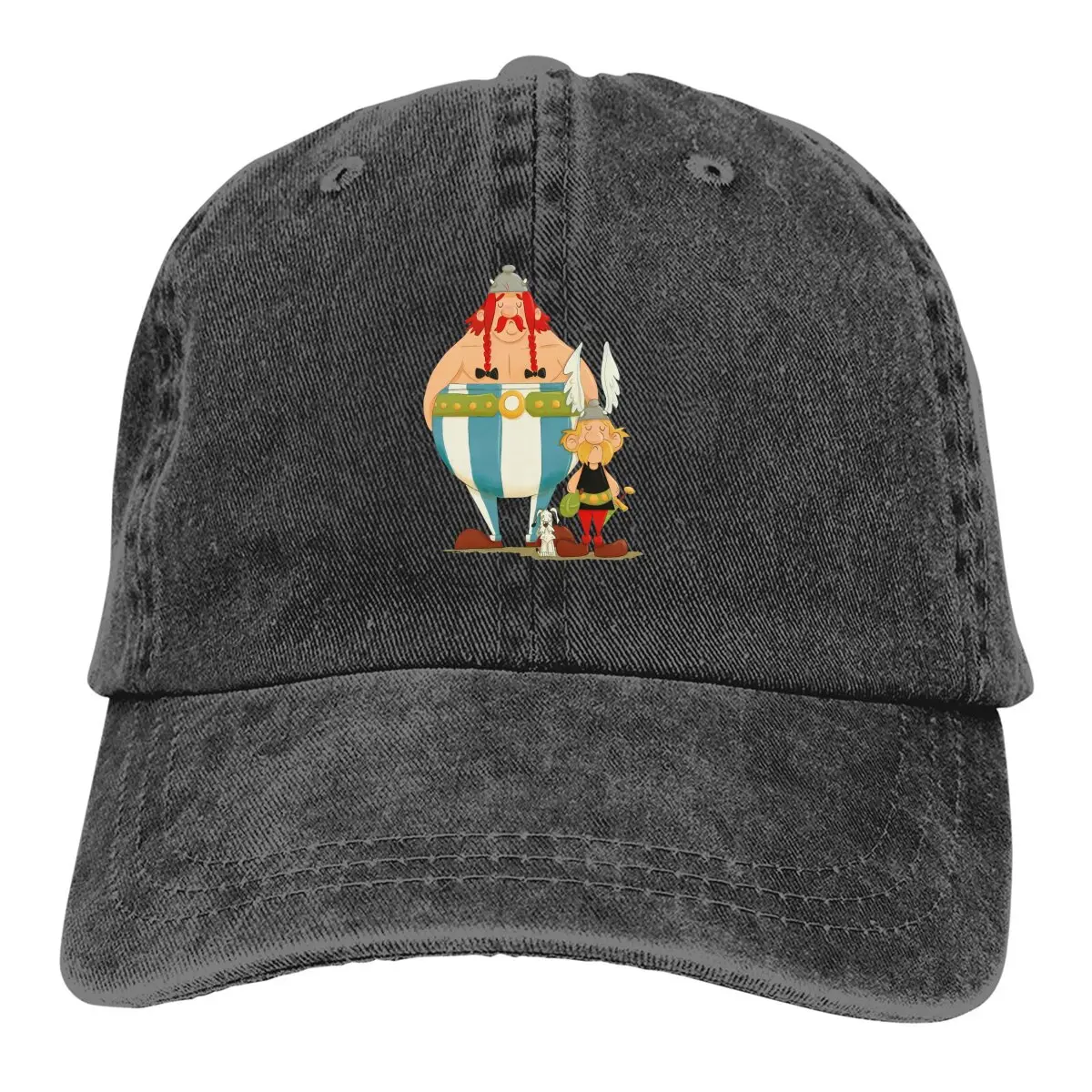 Pure Color Dad Hats Standing Women's Hat Sun Visor Baseball Caps Asterix and Obelix Peaked Cap