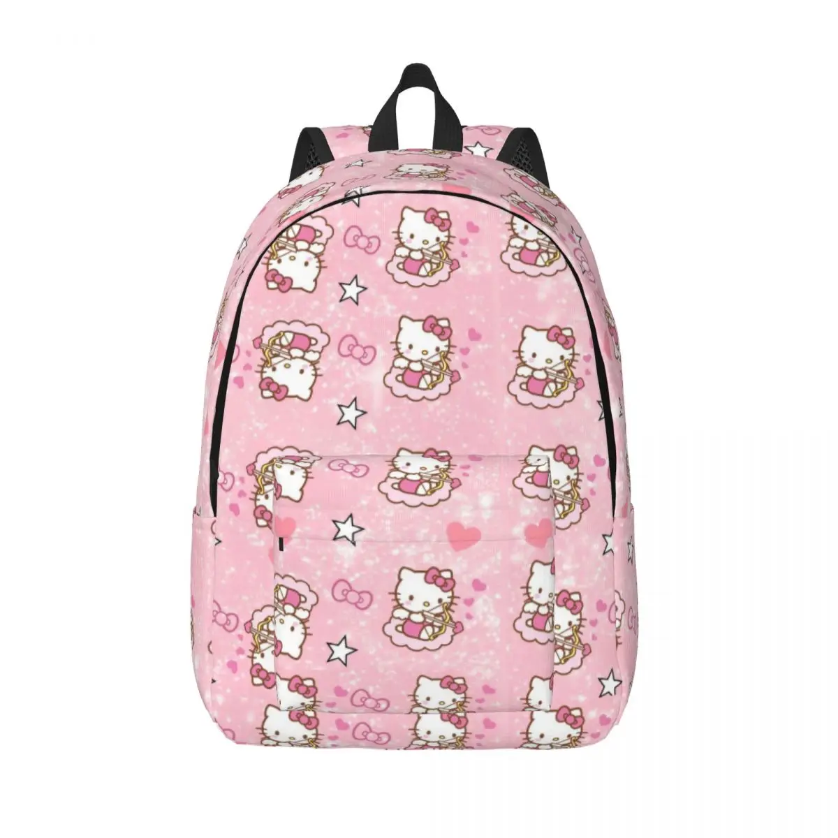 Hello Kitty Pattern for Men Women Student School Book Bags Cute Cartoon Daypack Middle High College Outdoor