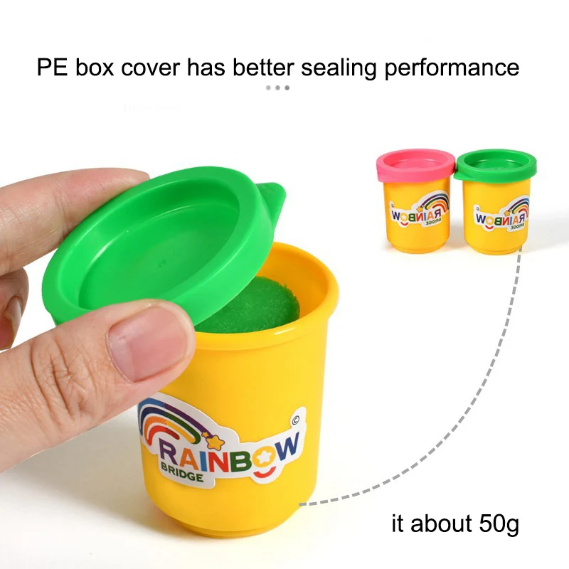 3D Color Clay Toy Kids Pretend Play 24 colours Ice Cream Maker Burger Noodle Plasticine Toy Clay Educational Slime DIY Toys for