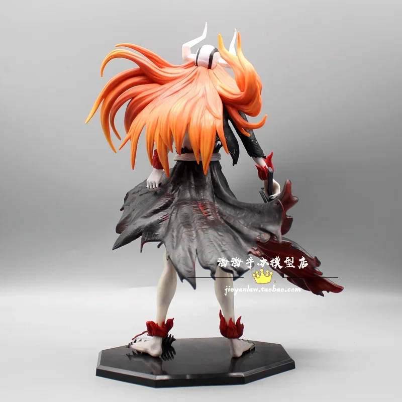 Anime figura de ação estatueta 34cm lixívia kurosaki ichigo zero estátua pvc gk modelo boneca coleção decoração brinquedos crianças presente