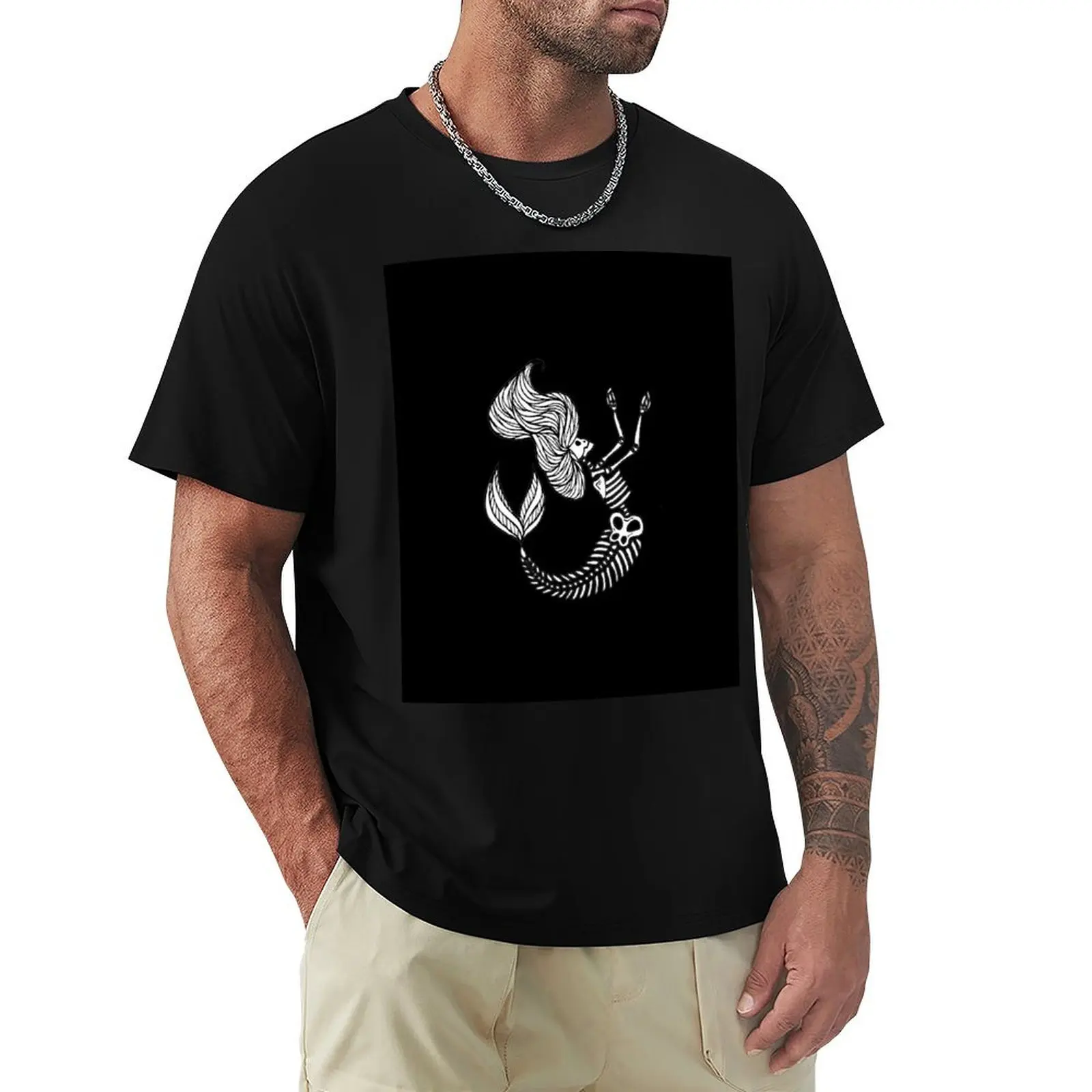 

Mermaid Bones - RIP T-Shirt croswit shirt man street wear clothing for men