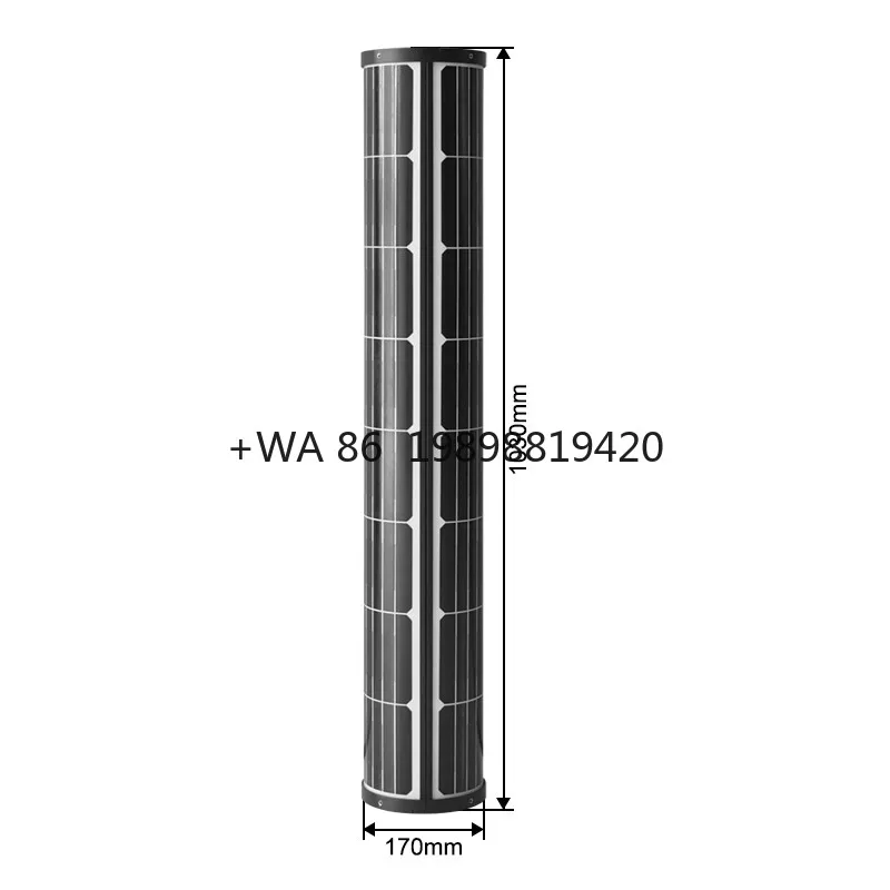

Factory Price Panel Vendors 12V Energy Products Tube Shape Panel Cylindrical Solar Panel for LED Light Pole
