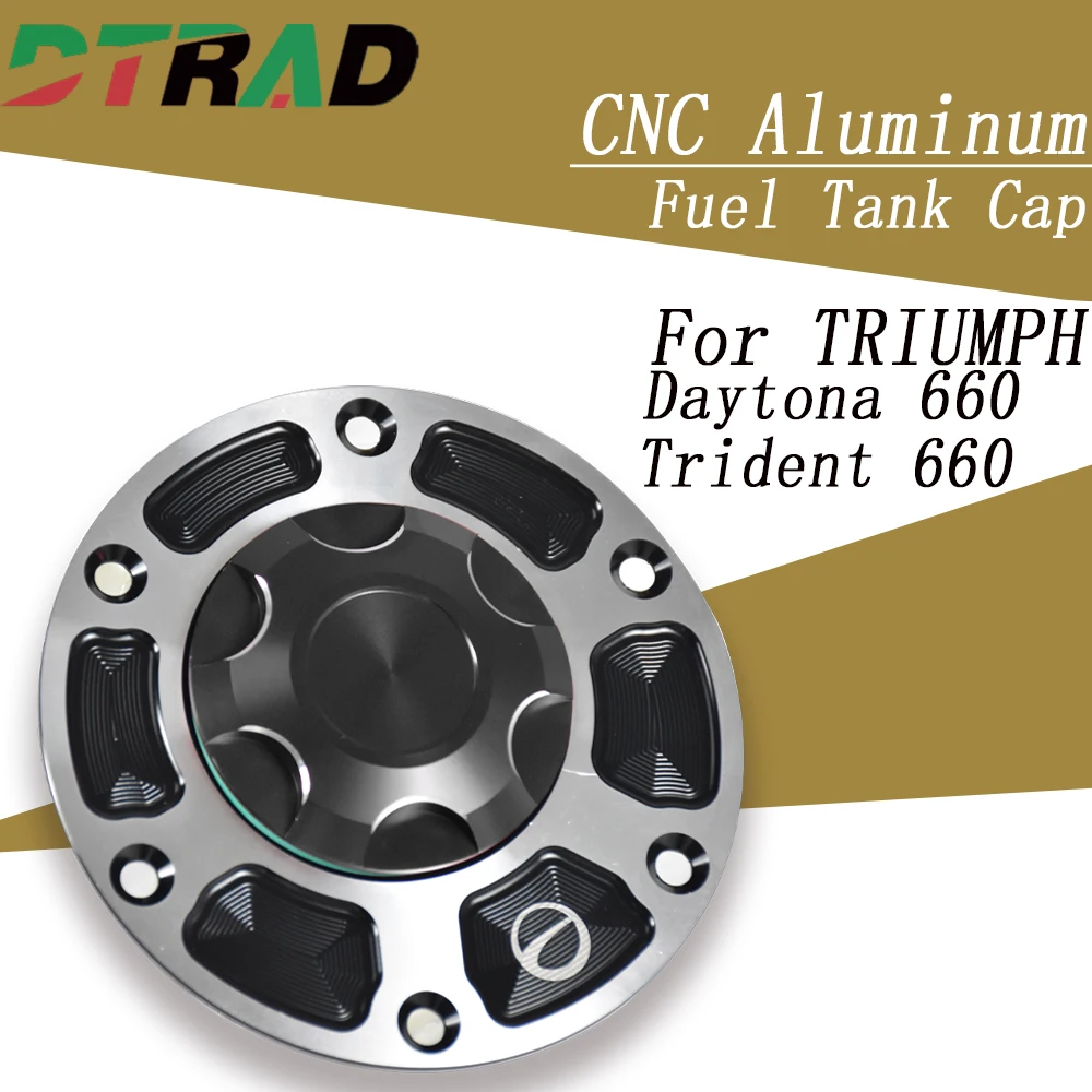 

Быстросъемная крышка топливного бака для мотоцикла TRIUMPH Trident 660 2020-2024 Daytona 660 2024-2025, крышки бензобака с быстрой блокировкой ключа