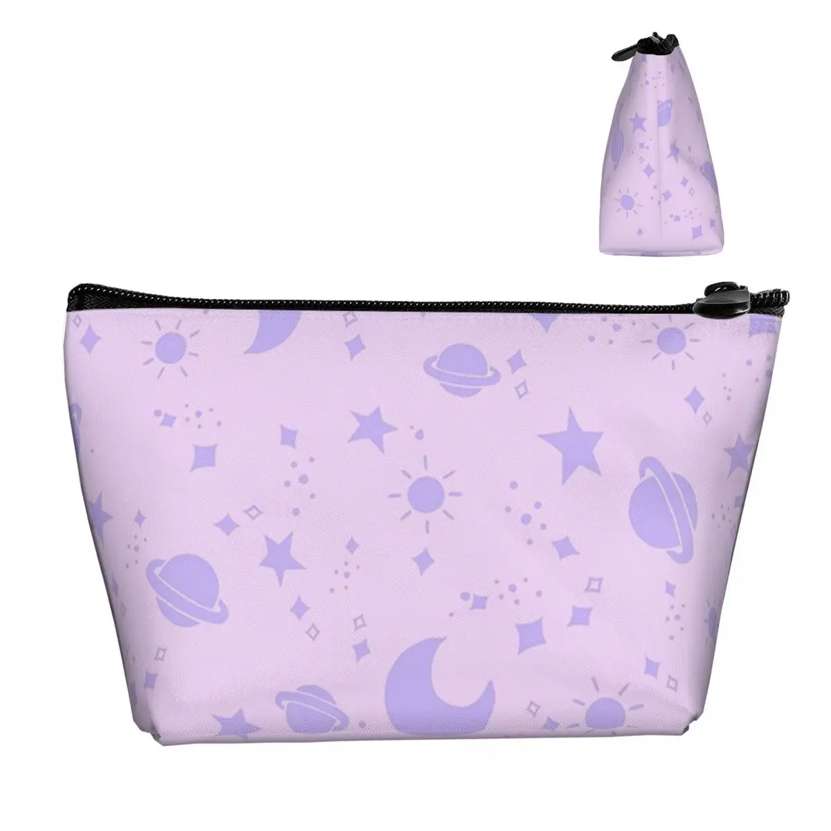 

Purple Pink Sky Travel Cosmetic Bag Makeup Bag Zipper Bag Cosmetic Case Cosmetics Organizer For Women Female Gift