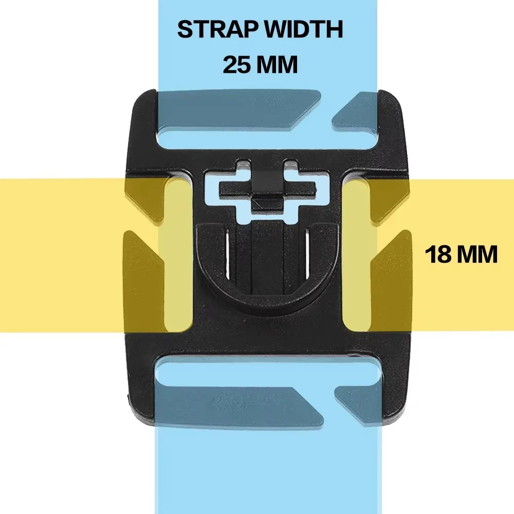 4-teiliges Set 360° drehbare D-Ring-Clips Taktisches Taschenzubehör für MOLLE-Gurtbandbefestigung Rucksäcke D-Ring Grimloc Verschluss D-Ring – Detail 5