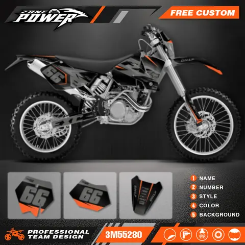 10 best sales KTM-klistermärkessats - №6