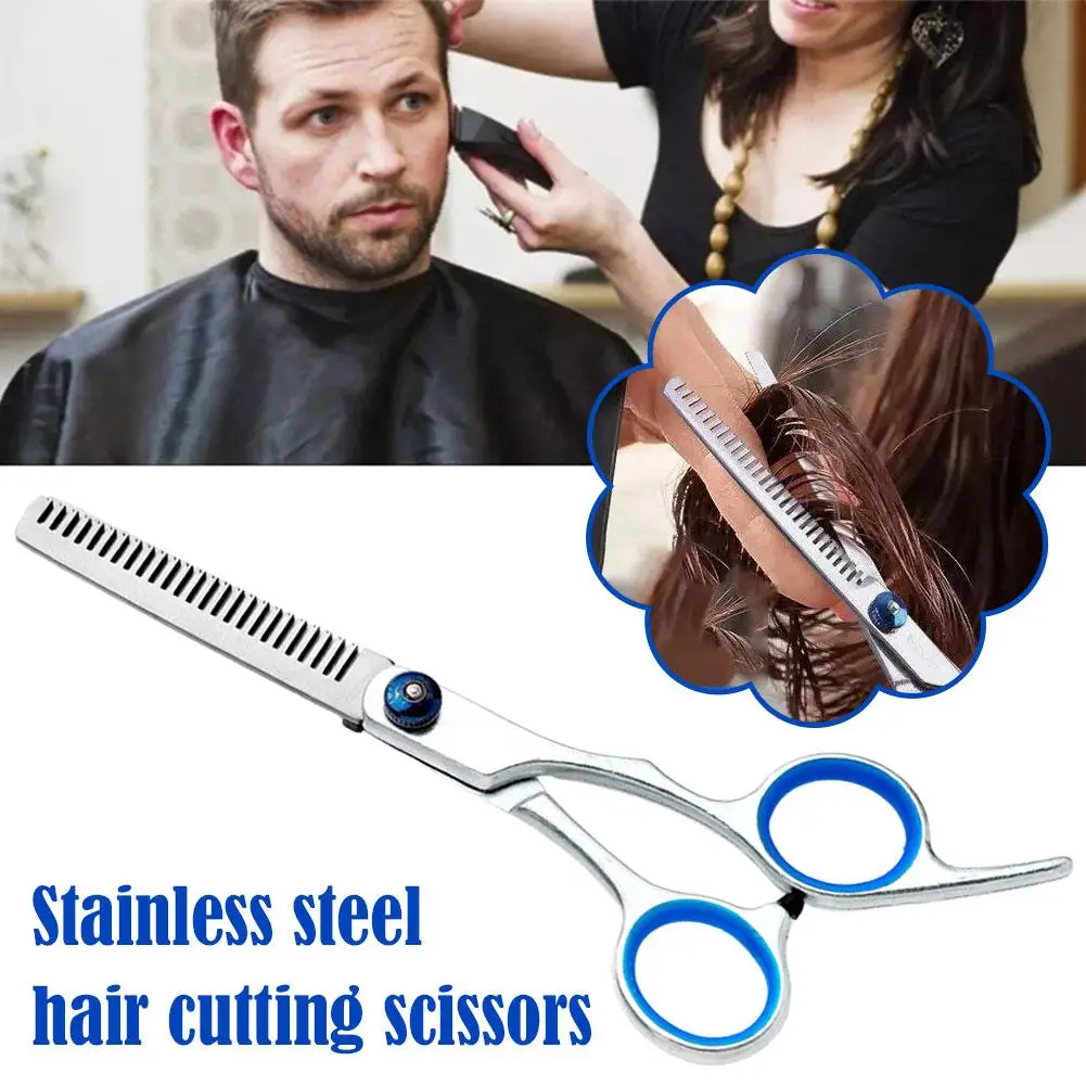Stainless Steel Hair Cutting Scissors Pet Grooming Safety Scissors Hair Cutting Curved Thinning Comb Shears Hair Cutting Machine