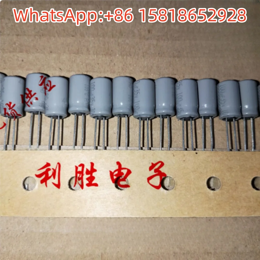 

20PCS 100uF 35V Japan Panasonic Electrolytic Capacitor 35V100UF 6*11 HD High Frequency Low Resistance Grey