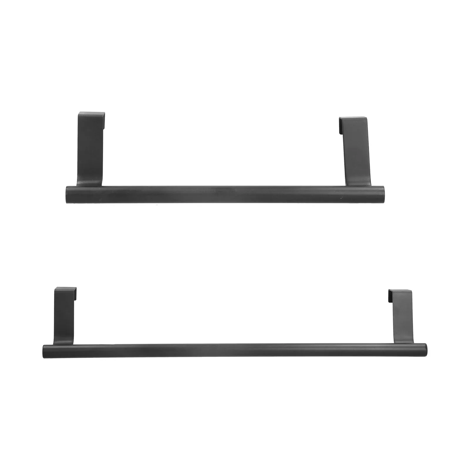 

Towel Rack Black Hangable Punch Nail Cabinet Door Towel Rack for Home Hotel Cabinet Door Towel Rack Towel Holder