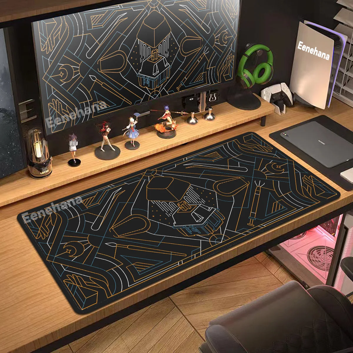 

Anime Mousepad Linear keycaps Mouse Pad XXL Laptop Game Pattern Gaming Keyboard Rug PC Gamer Cabinet Rubber Desk Mat 50x100CM