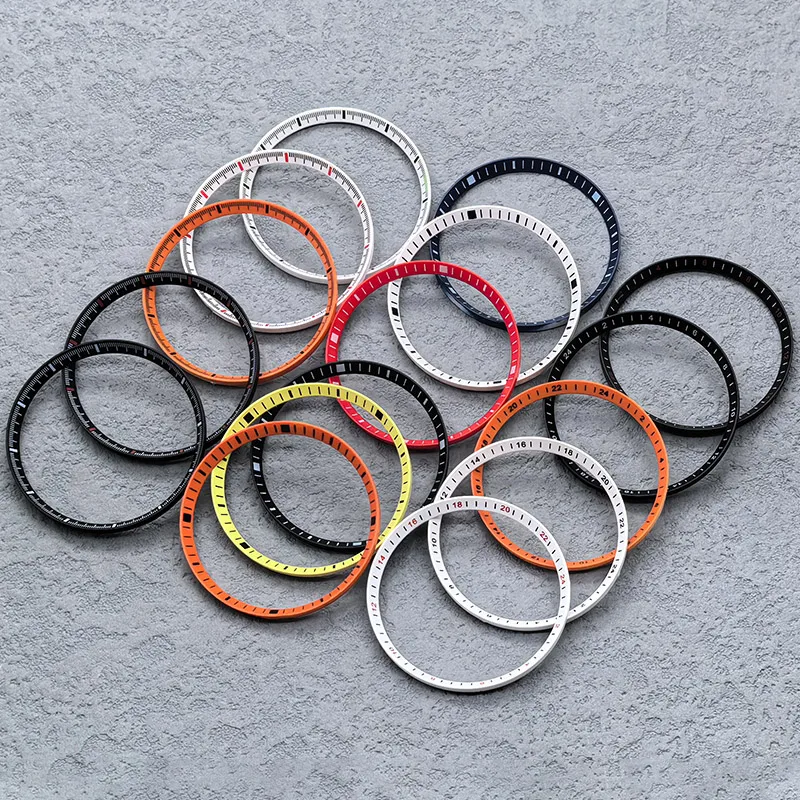 

30.5mmx27.5mm SKX007 Replace Chapter Ring Fits SKX007 SKX009 SRPD Watch Case Plastic Inner Ring NH35 NH36 Watch Case Refit Parts