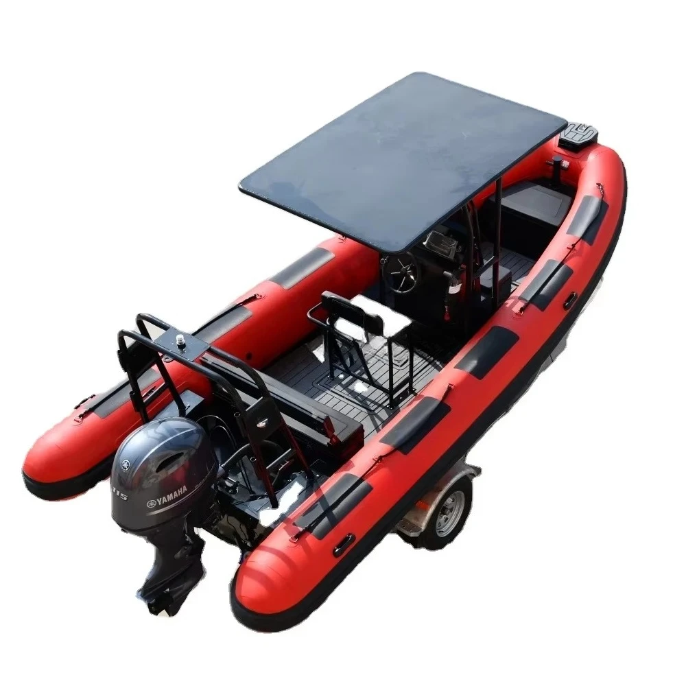 

CE Rigid Aluminum Hull Inflatable Hypalon Inflatable Luxury Yacht 8m Rib Boats for Fishing