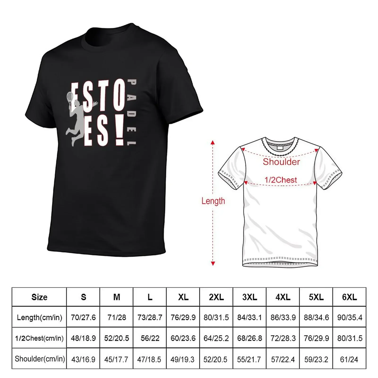 ESTO ES! - PADEL T-Shirt baggy shirts cute tops men workout shirt