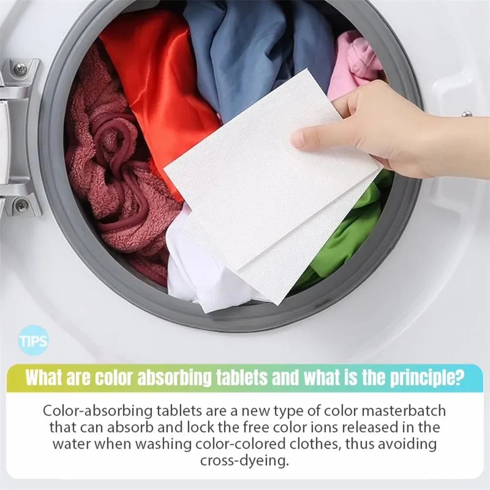 Color Catcher Sheets For Laundry, Color And Stain Absorbing Laundry Washing Sheets, Allow Mixed Washes 30/50/100/150pcs