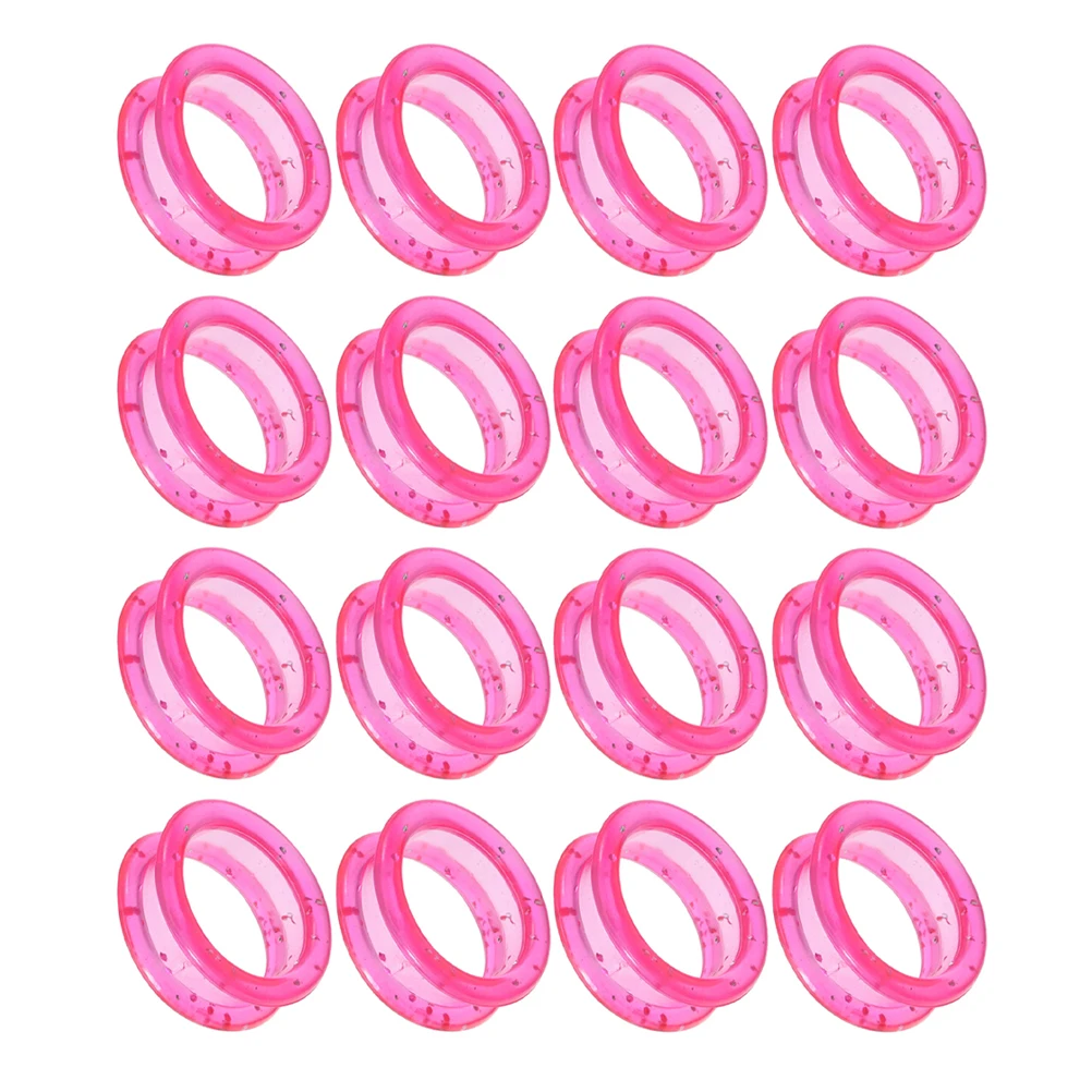 

20 Pcs Scissors Hairdressing Ring Finger Silica Gel Grooming Shear Barber Grips