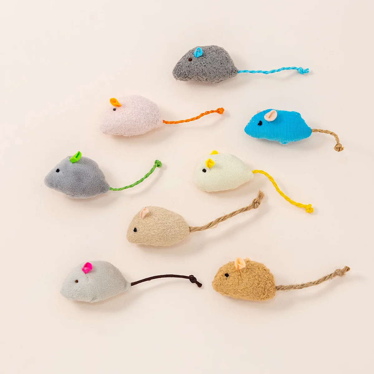 Catnip Cat Toy Mice Fun Chew Bite Resistance Plush Simulation Mouse Pet Toy Interactive Play Cat Supplies for Kitten