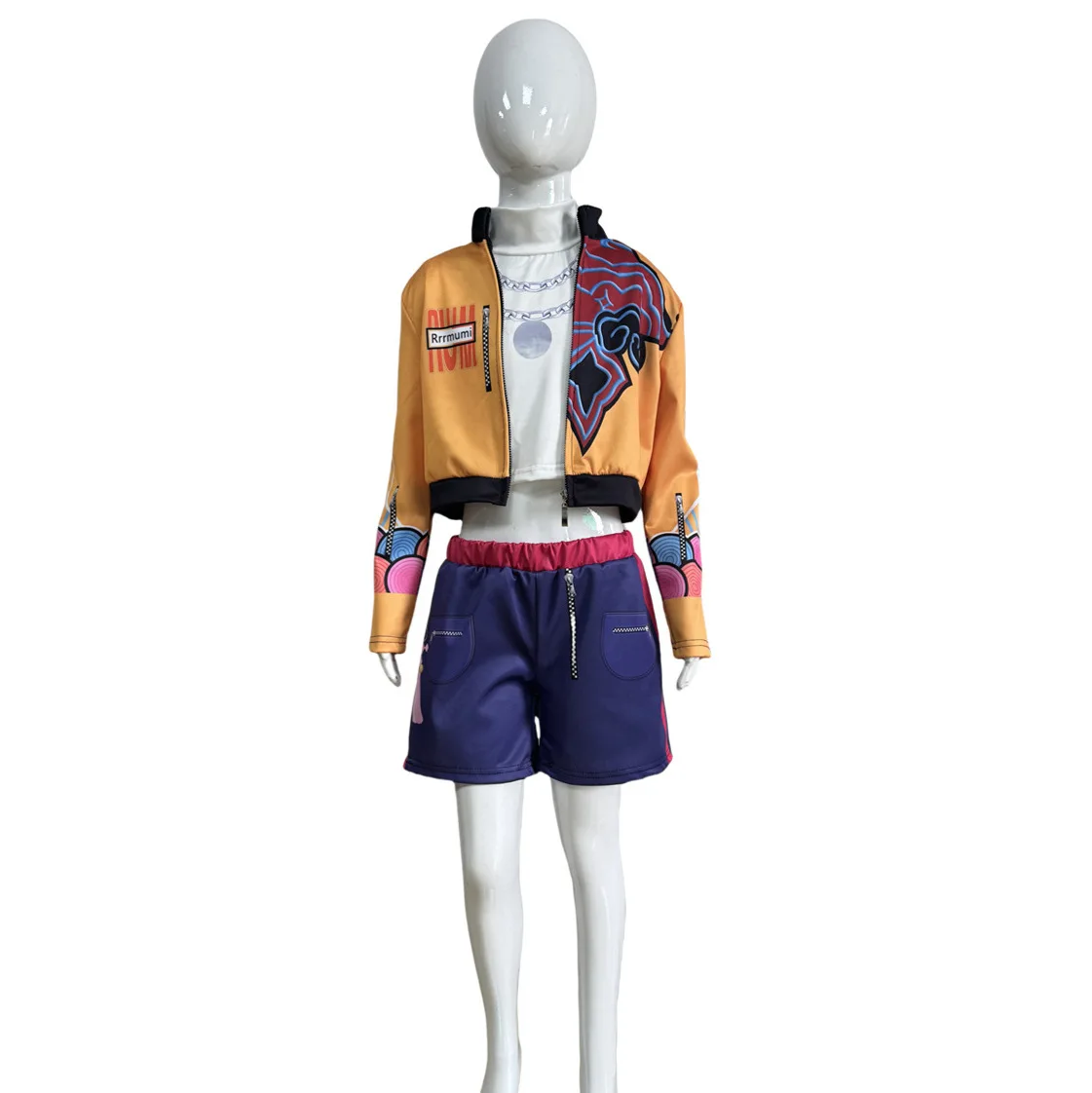 أنيمي جديد شيطان هنتر تأثيري البوب المغني الموسيقار هالوين هدية الكريسماس زي تأثيري المرحلة البدلة