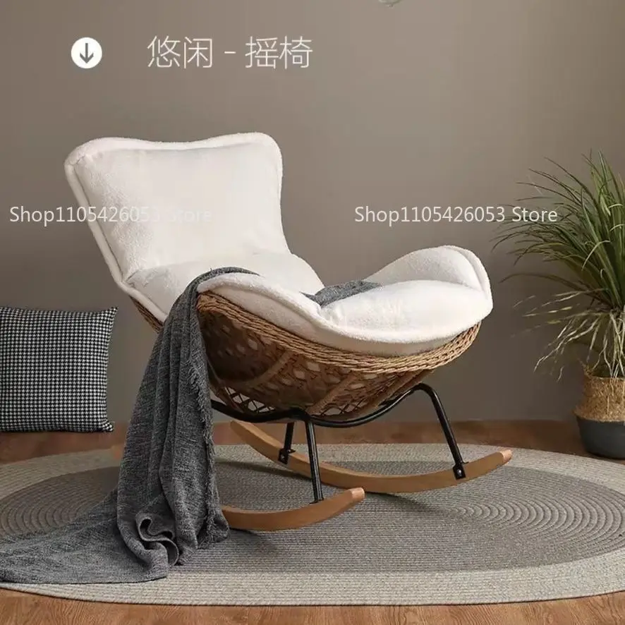 Outdoor Rattan, Recliner, Rocking Chair, Balcony, Outdoor, Courtyard, Leisure, Chair, Lazy, Sofa, Living Room, Sleepable